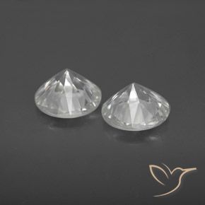 Pedras preciosas de Zircão Branco natural de 3.35 ct, Redondo, VS