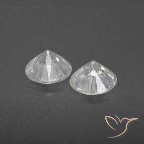 Pedras preciosas de Zircão Branco natural de 3.24 ct, Redondo, VS