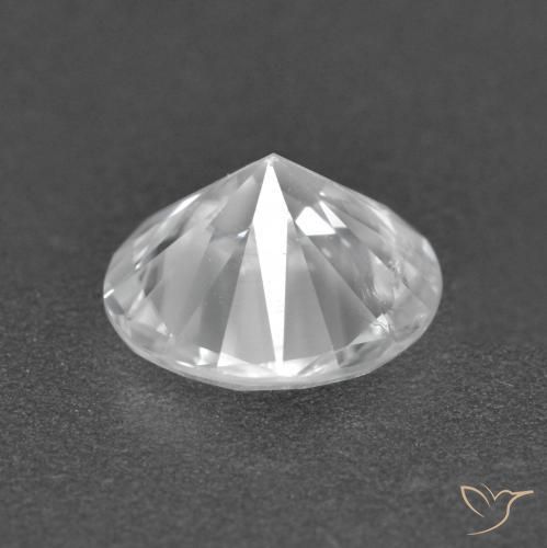 Zircão Branco Natural 1.68ct, Redondo, VS-SI