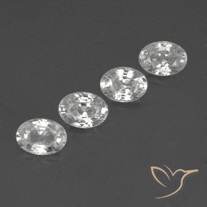 Pedras preciosas de Zircão Branco natural de 5.05 ct, oval, VS