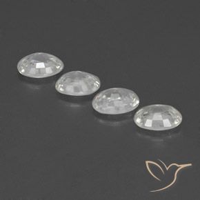 Pedras preciosas de Zircão Branco natural de 5.05 ct, oval, VS