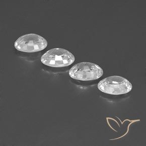 Pedras preciosas de Zircão Branco natural de 5.02 ct, oval, VVS