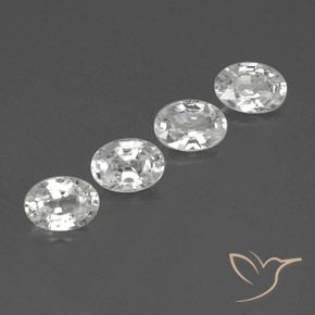 Pedras preciosas de Zircão Branco natural de 4.75 ct, oval, VS