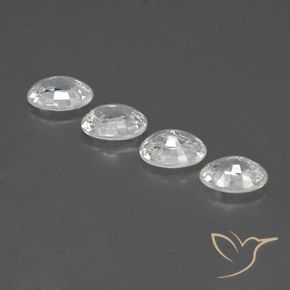 Pedras preciosas de Zircão Branco natural de 4.75 ct, oval, VS