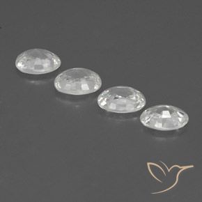 Pedras preciosas de Zircão Branco natural de 4.88 ct, oval, VVS-VS