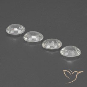 Pedras preciosas de Zircão Branco natural de 4.76 ct, oval, VVS-VS