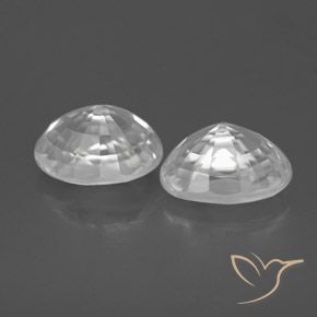 Pedras preciosas de Zircão Branco natural de 3.04 ct, oval, VS
