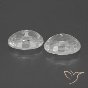Pedras preciosas de Zircão Branco natural de 2.80 ct, oval, VVS-VS