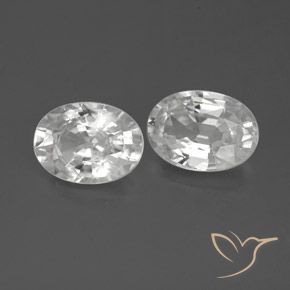 Pedras preciosas de Zircão Branco natural de 2.36 ct, oval, VS
