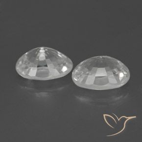 Pedras preciosas de Zircão Branco natural de 2.83 ct, oval, VVS-VS