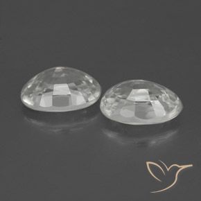 Pedras preciosas de Zircão Branco natural de 2.65 ct, oval, VS