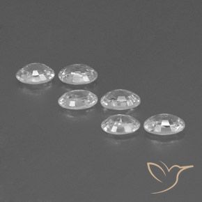 Pedras preciosas de Zircão Branco natural de 4.24 ct, oval, VS