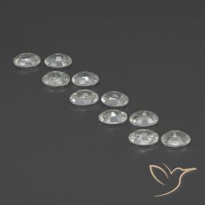 Pedras preciosas de Zircão Branco natural de 7.20 ct, oval, VS