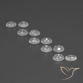 Pedras preciosas de Zircão Branco natural de 7.72 ct, oval, VS