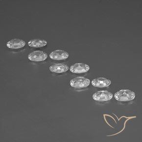 Pedras preciosas de Zircão Branco natural de 6.73 ct, oval, VS
