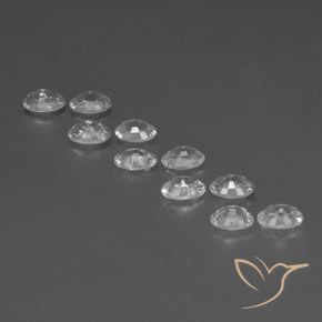 Pedras preciosas de Zircão Branco natural de 7.00 ct, oval, VVS-VS