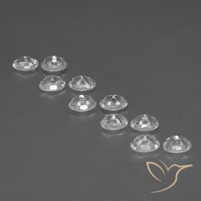 Pedras preciosas de Zircão Branco natural de 8.48 ct, oval, VVS-VS