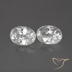 Pedras preciosas de Zircão Branco natural de 2.78 ct, oval, VVS-VS