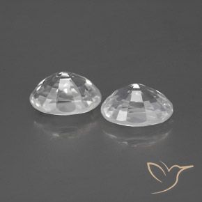 Pedras preciosas de Zircão Branco natural de 2.78 ct, oval, VVS-VS