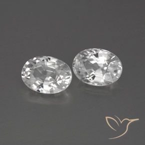 Pedras preciosas de Zircão Branco natural de 2.75 ct, oval, VVS-VS