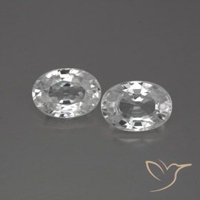 2.59ctw Natural Branco Zircão, oval, VS-SI