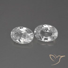 Pedras preciosas de Zircão Branco natural de 2.59 ct, oval, VS-SI