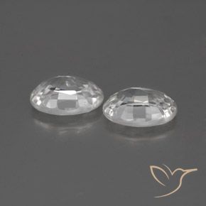 Pedras preciosas de Zircão Branco natural de 2.49 ct, oval, VS