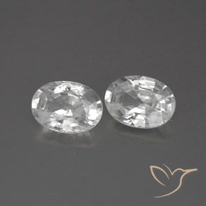 Pedras preciosas de Zircão Branco natural de 2.50 ct, oval, VS-SI