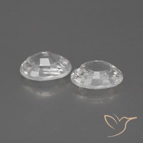 Pedras preciosas de Zircão Branco natural de 2.59 ct, oval, VVS-VS