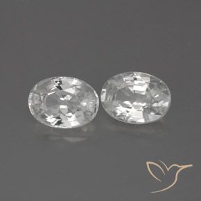 Pedras preciosas de Zircão Branco natural de 2.61 ct, oval, VS