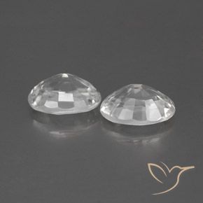 Pedras preciosas de Zircão Branco natural de 2.64 ct, oval, VVS-VS