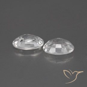 Pedras preciosas de Zircão Branco natural de 2.44 ct, oval, VVS