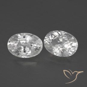 Pedras preciosas de Zircão Branco natural de 2.89 ct, oval, VS-SI