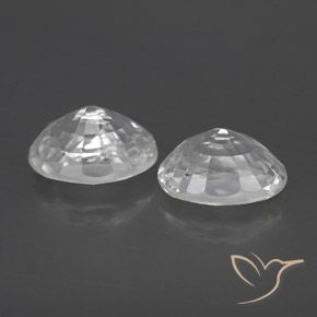Pedras preciosas de Zircão Branco natural de 2.89 ct, oval, VS-SI