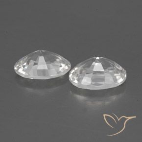 Pedras preciosas de Zircão Branco natural de 2.39 ct, oval, VVS-VS