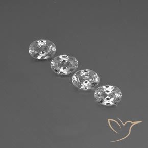 5.15ctw Natural Branco claro Zircão, oval, VS
