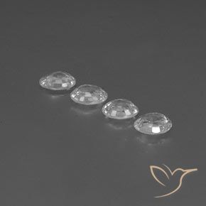 Pedras preciosas de Zircão Branco claro natural de 4.75 ct, oval, VVS-VS
