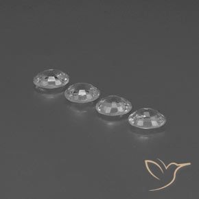 Pedras preciosas de Zircão Branco claro natural de 5.07 ct, oval, VS