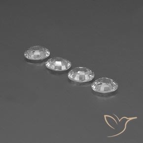 Pedras preciosas de Zircão Branco claro natural de 4.79 ct, oval, VS