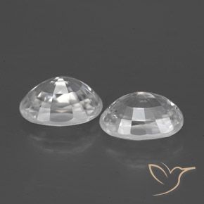 Pedras preciosas de Zircão Branco natural de 2.90 ct, oval, VVS