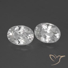 Pedras preciosas de Zircão Branco natural de 2.68 ct, oval, VS