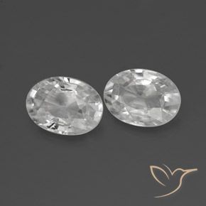 Pedras preciosas de Zircão Branco natural de 2.30 ct, oval, VS