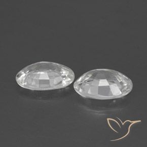 Pedras preciosas de Zircão Branco natural de 2.30 ct, oval, VS