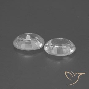 Pedras preciosas de Zircão Branco natural de 2.55 ct, oval, VS