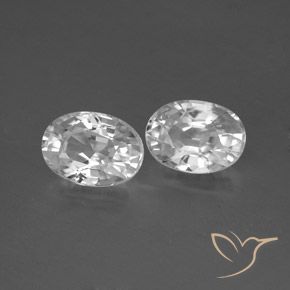 Pedras preciosas de Zircão Branco natural de 2.73 ct, oval, VS