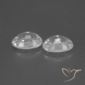 Pedras preciosas de Zircão Branco natural de 2.73 ct, oval, VS