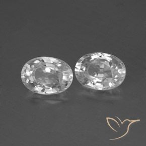 Pedras preciosas de Zircão Branco natural de 2.69 ct, oval, VS