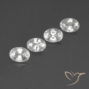 Pedras preciosas de Zircão Branco natural de 5.46 ct, oval, VS