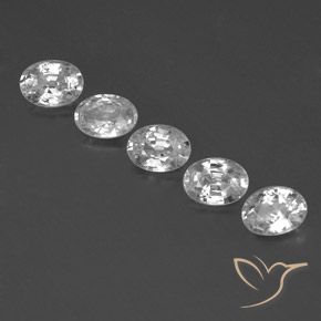 5.82ctw Natural Branco Zircão, oval, VS