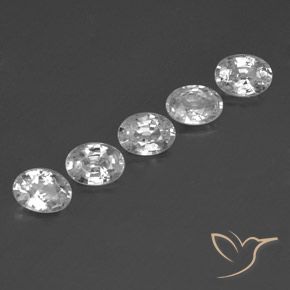 Pedras preciosas de Zircão Branco natural de 5.82 ct, oval, VS